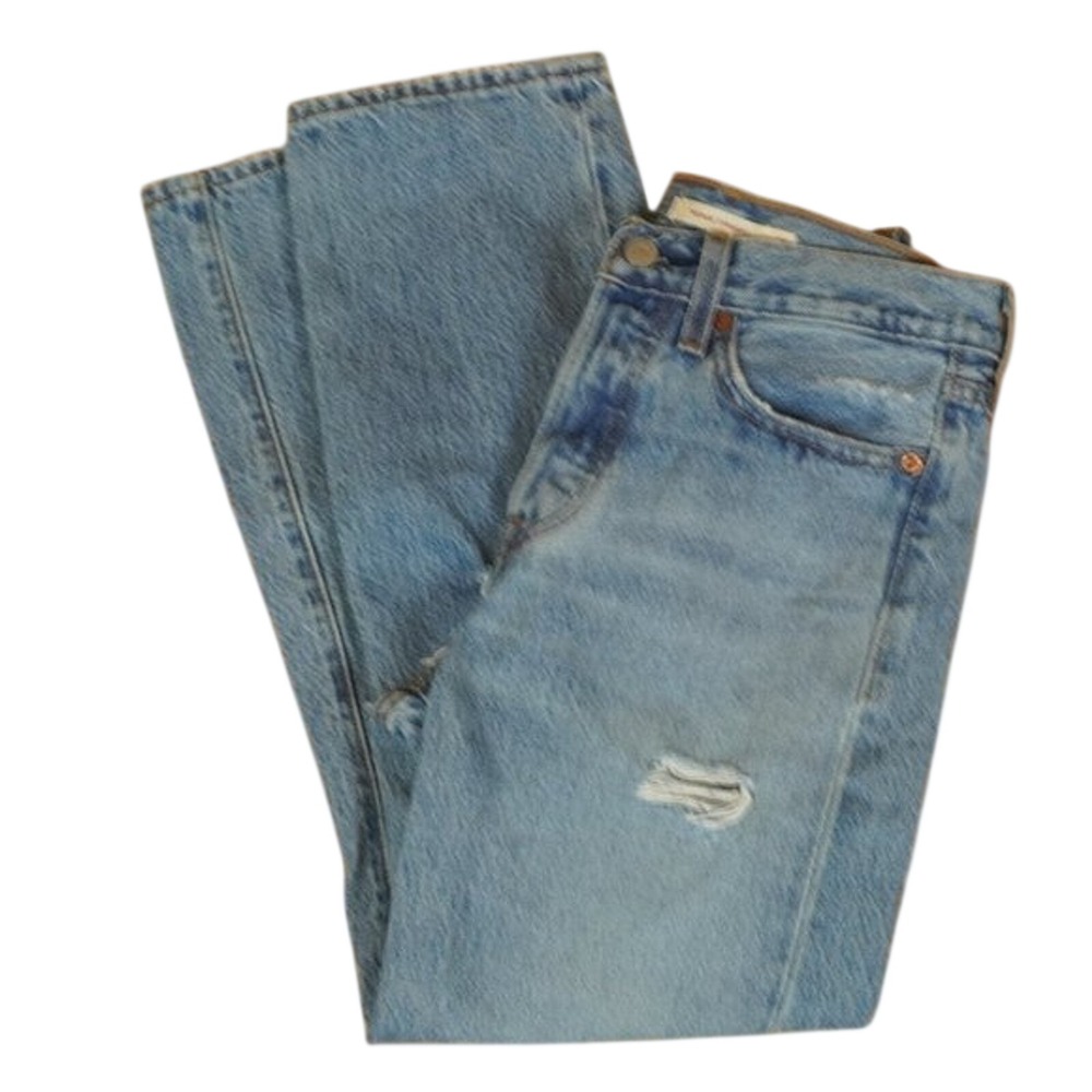 Levi's Wedgie Straight Distressed Jeans Size 25
